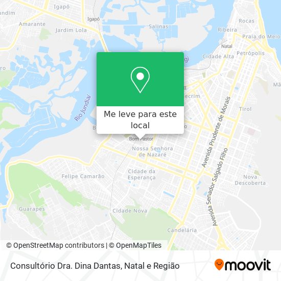 Consultório Dra. Dina Dantas mapa