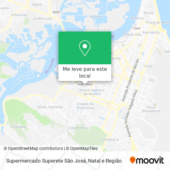 Supermercado Superete São José mapa