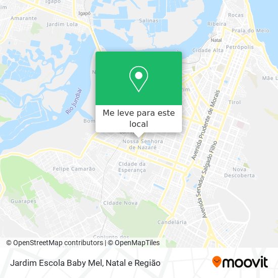 Jardim Escola Baby Mel mapa