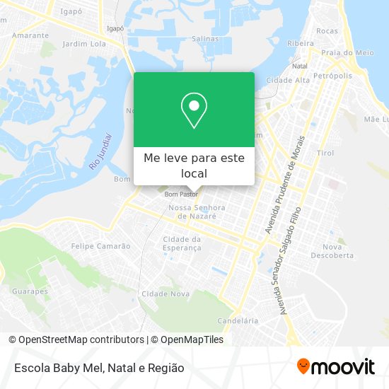 Escola Baby Mel mapa