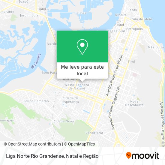 Liga Norte Rio Grandense mapa