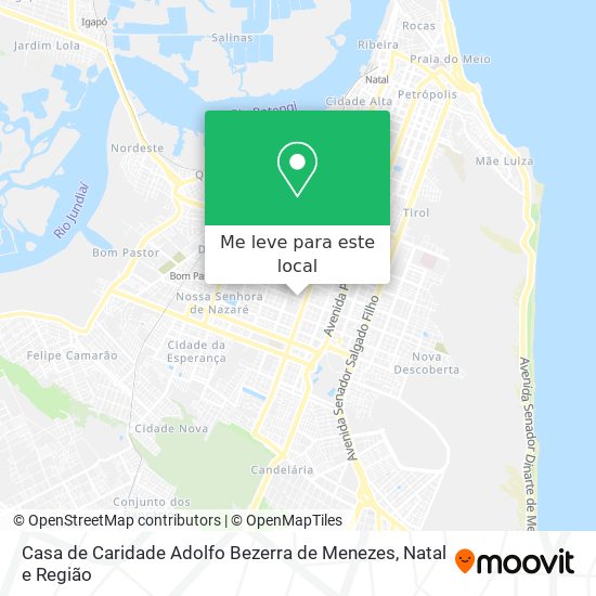 Casa de Caridade Adolfo Bezerra de Menezes mapa