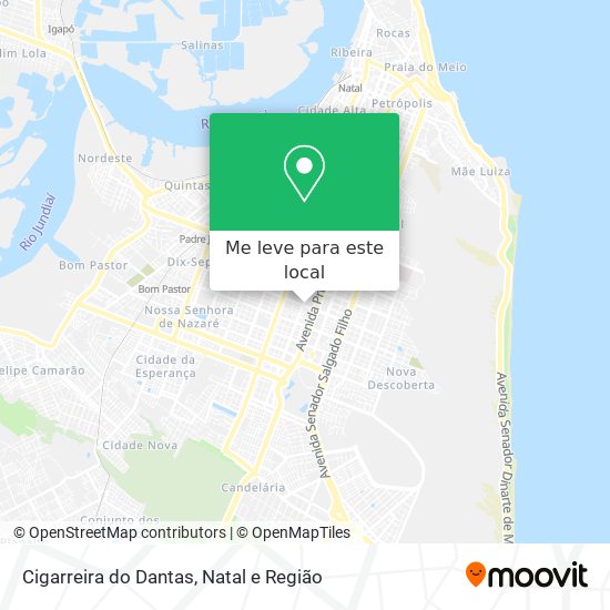 Cigarreira do Dantas mapa