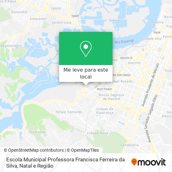 Escola Municipal Professora Francisca Ferreira da Silva mapa