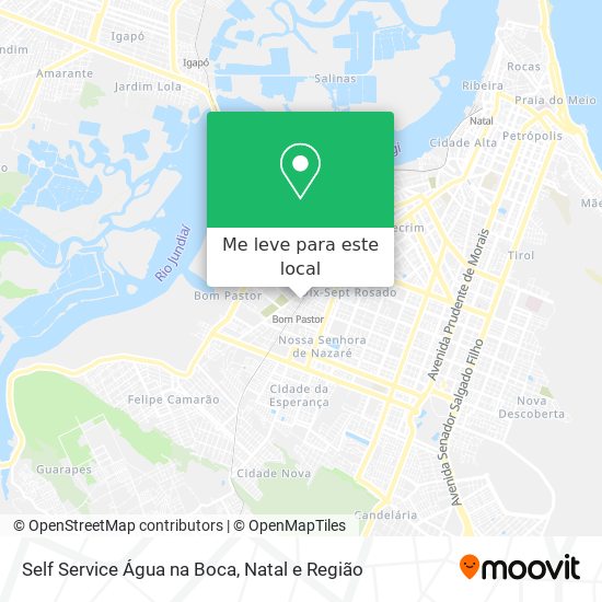 Self Service Água na Boca mapa
