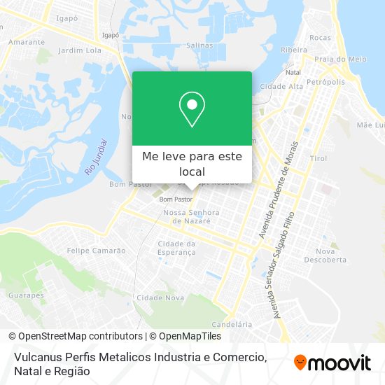 Vulcanus Perfis Metalicos Industria e Comercio mapa