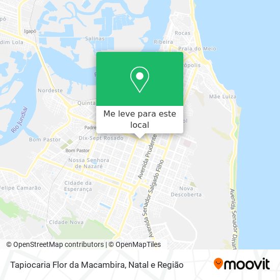 Tapiocaria Flor da Macambira mapa