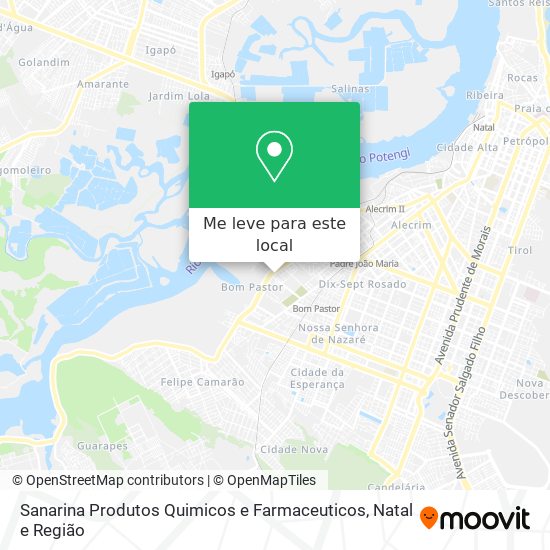 Sanarina Produtos Quimicos e Farmaceuticos mapa