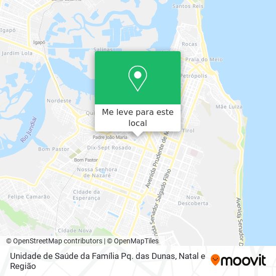 Unidade de Saúde da Família Pq. das Dunas mapa