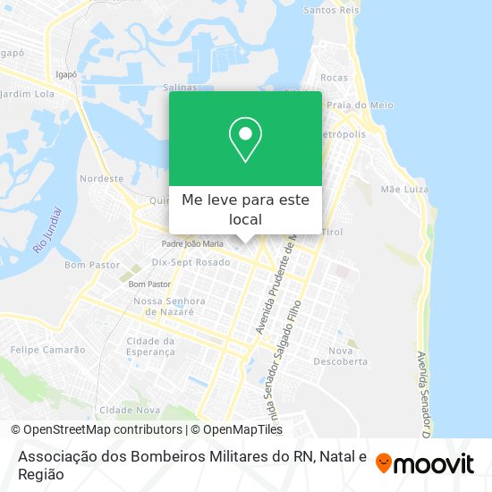 Associação dos Bombeiros Militares do RN mapa