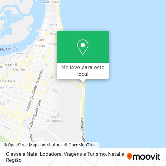 Classe a Natal Locadora, Viagens e Turismo mapa