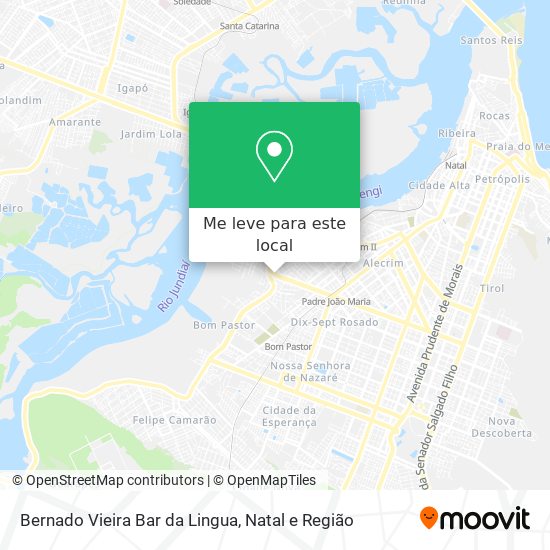 Bernado Vieira Bar da Lingua mapa