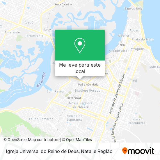 Igreja Universal do Reino de Deus mapa