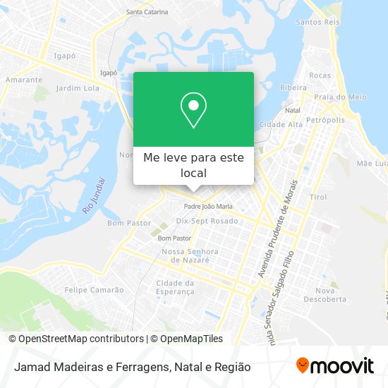 Jamad Madeiras e Ferragens mapa