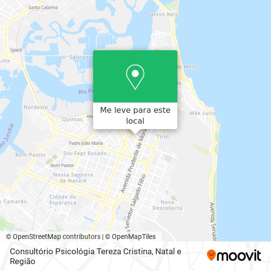 Consultório Psicológia Tereza Cristina mapa
