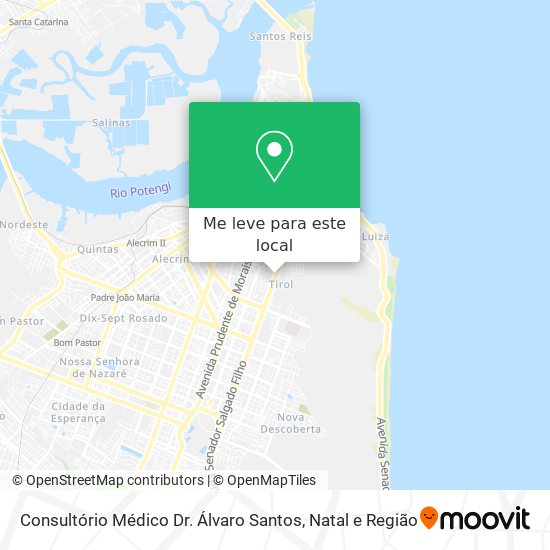 Consultório Médico Dr. Álvaro Santos mapa