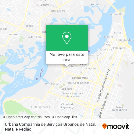 Urbana Companhia de Serviços Urbanos de Natal mapa