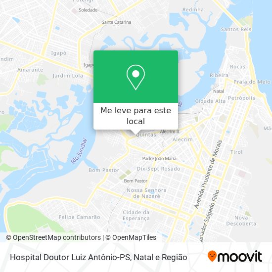 Hospital Doutor Luiz Antônio-PS mapa