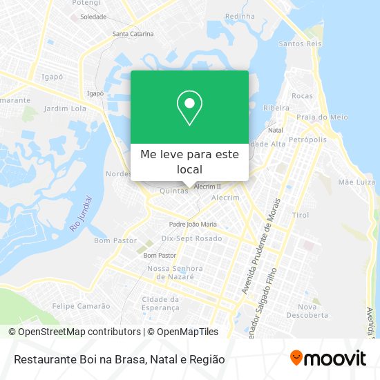 Restaurante Boi na Brasa mapa