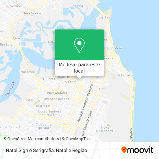 Natal Sign e Serigrafia mapa
