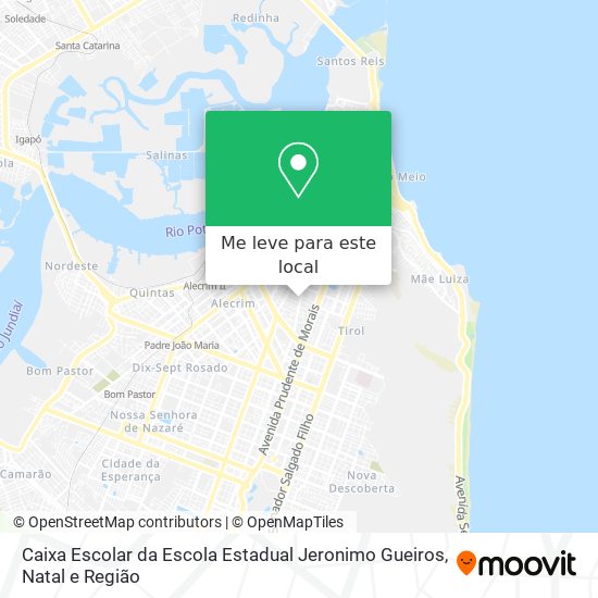 Caixa Escolar da Escola Estadual Jeronimo Gueiros mapa