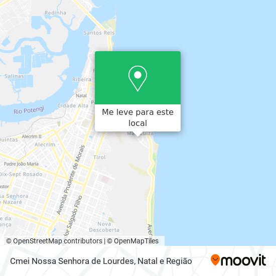 Cmei Nossa Senhora de Lourdes mapa