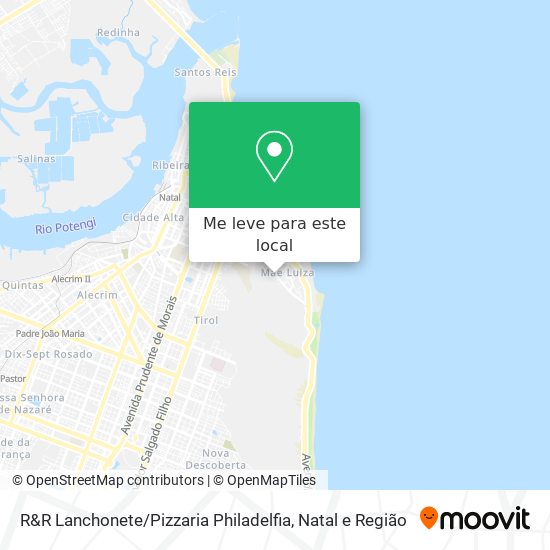 R&R Lanchonete / Pizzaria Philadelfia mapa