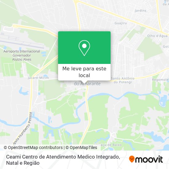 Ceami Centro de Atendimento Medico Integrado mapa