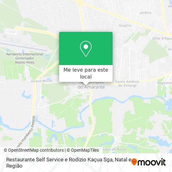 Restaurante Self Service e Rodizio Kaçua Sga mapa