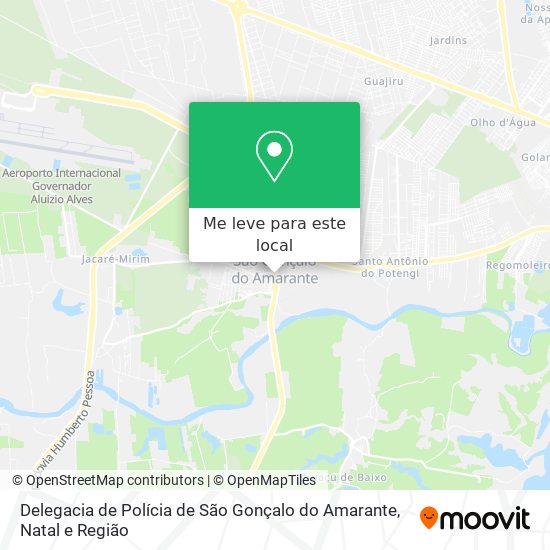 Delegacia de Polícia de São Gonçalo do Amarante mapa