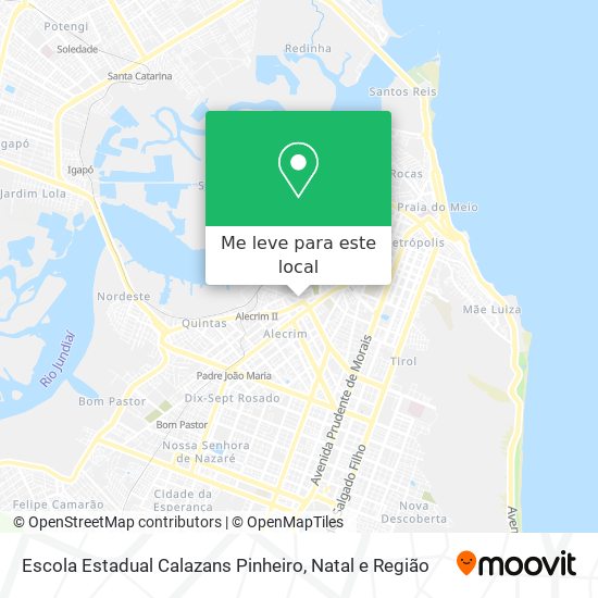 Escola Estadual Calazans Pinheiro mapa