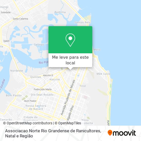 Associacao Norte Rio Grandense de Ranicultores mapa