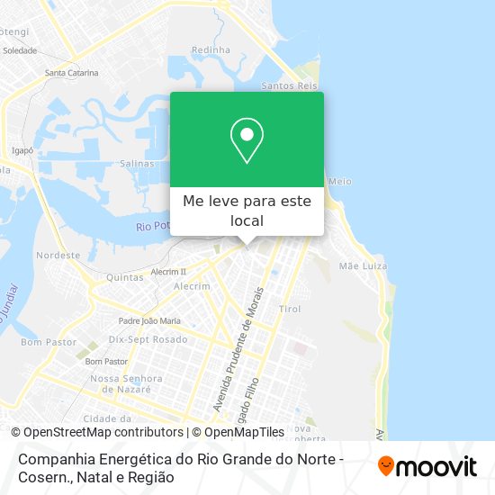 Companhia Energética do Rio Grande do Norte - Cosern. mapa