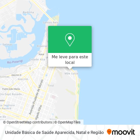 Unidade Básica de Saúde Aparecida mapa