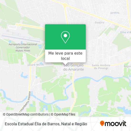 Escola Estadual Élia de Barros mapa
