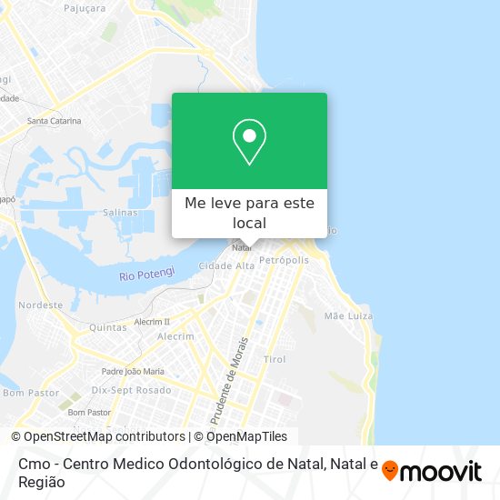 Cmo - Centro Medico Odontológico de Natal mapa