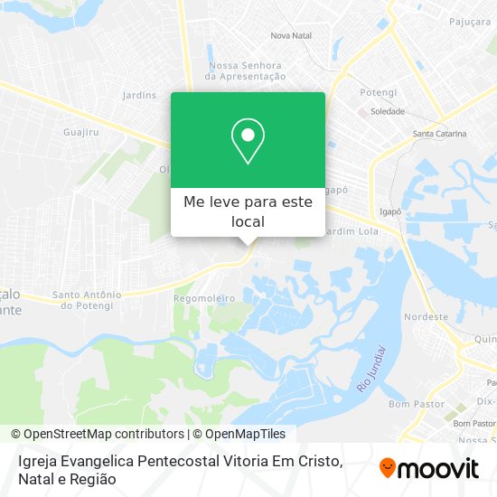 Igreja Evangelica Pentecostal Vitoria Em Cristo mapa