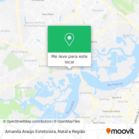 Amanda Araújo Esteticista mapa