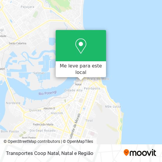 Transportes Coop Natal mapa