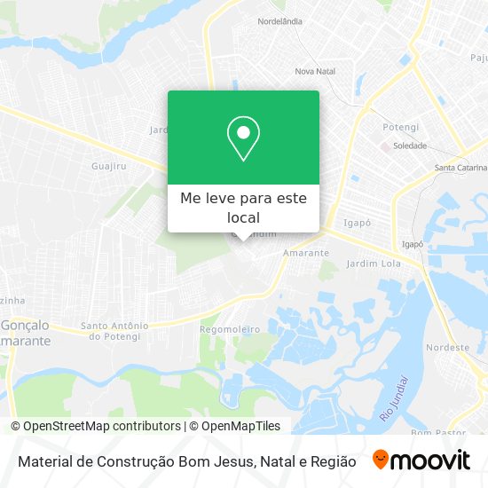 Material de Construção Bom Jesus mapa
