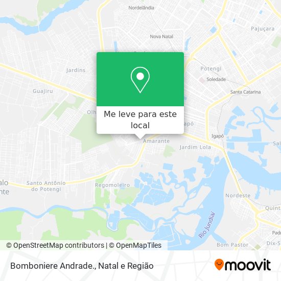 Bomboniere Andrade. mapa