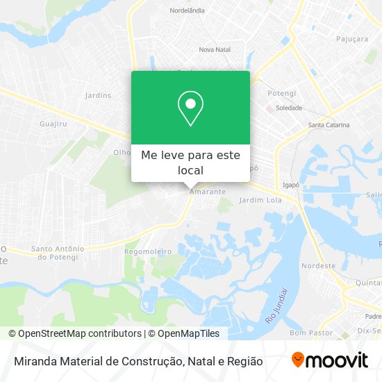 Miranda Material de Construção mapa
