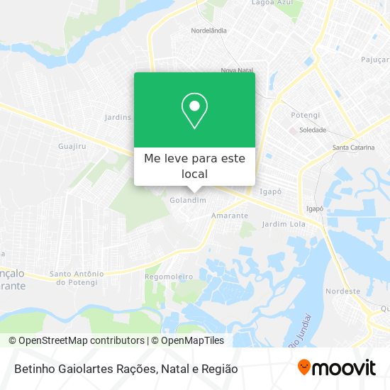 Betinho Gaiolartes Rações mapa