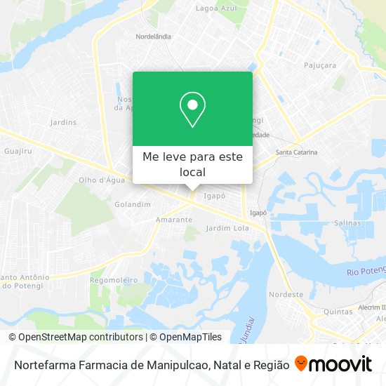 Nortefarma Farmacia de Manipulcao mapa