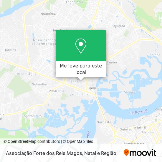 Associação Forte dos Reis Magos mapa