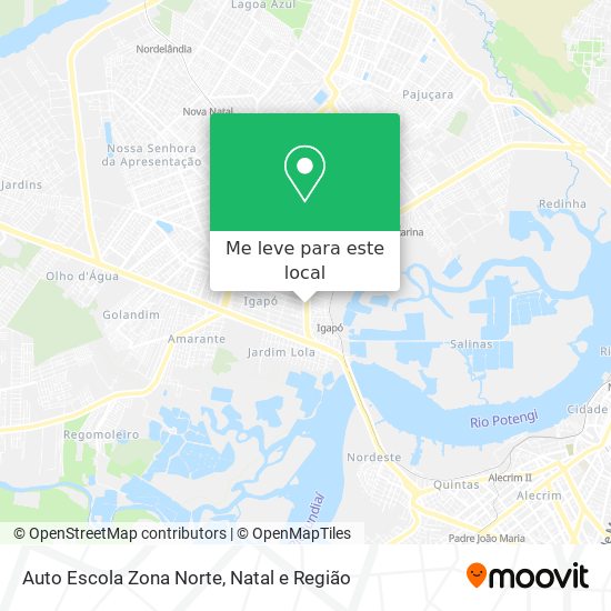 Auto Escola Zona Norte mapa