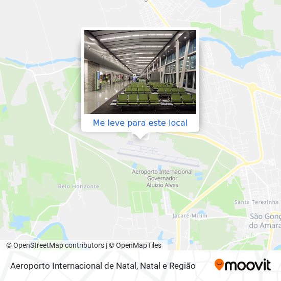 Aeroporto Internacional de Natal mapa