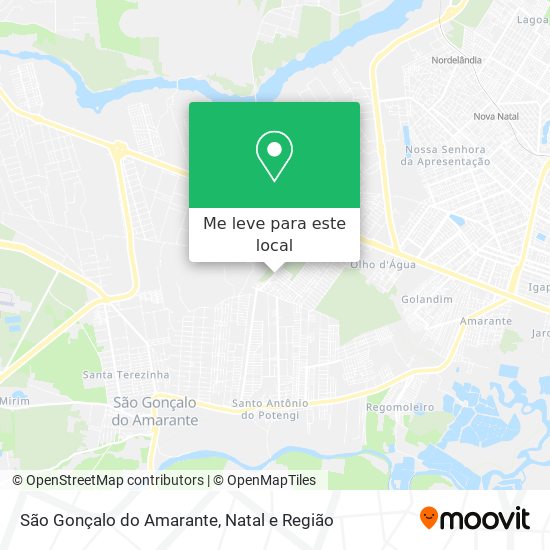 São Gonçalo do Amarante mapa