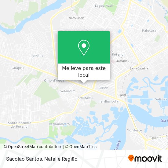 Sacolao Santos mapa