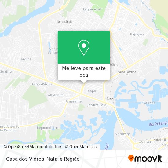 Casa dos Vidros mapa